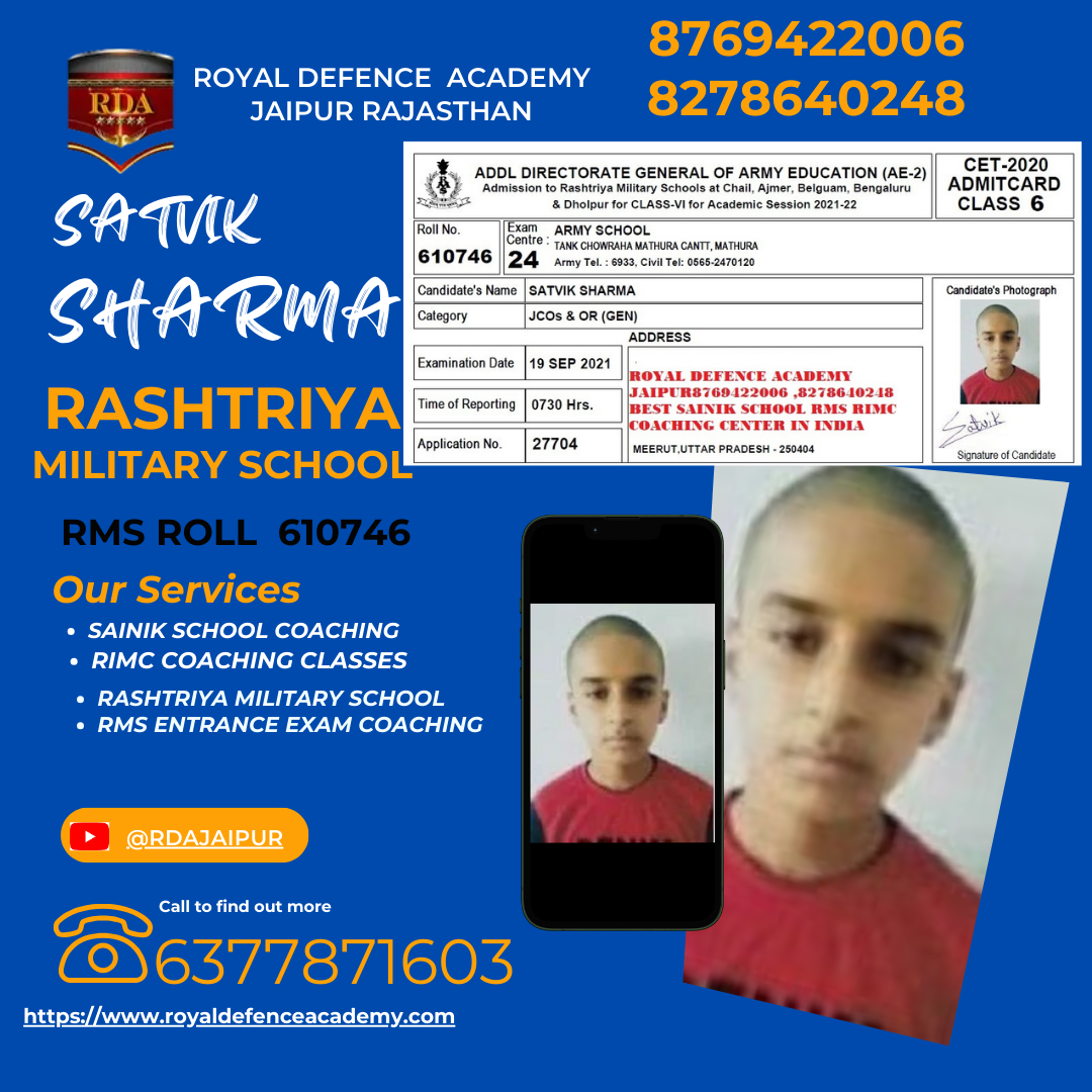 Military School Coaching, Rashtriya Military School Entrance Exam Coaching, Best Military School Coaching, Top RMS School Coaching, Rashtriya Military School Exam Preparation, Military School Entrance Exam Online coaching,